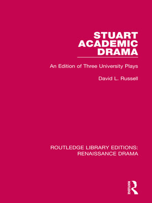 cover image of Stuart Academic Drama